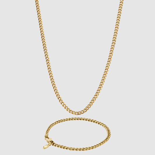 Cubaans 4mm Set (Goud)