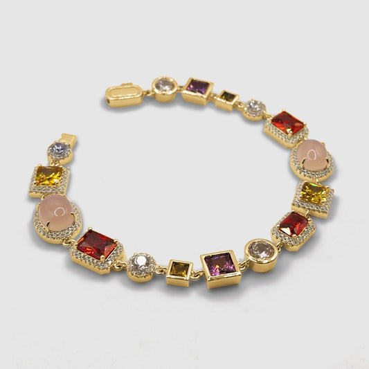 Edelstenen Armband (Goud)