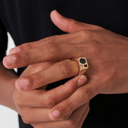 Drie Steen Ring (Goud)