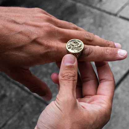 St. Christopher Ring (Goud)