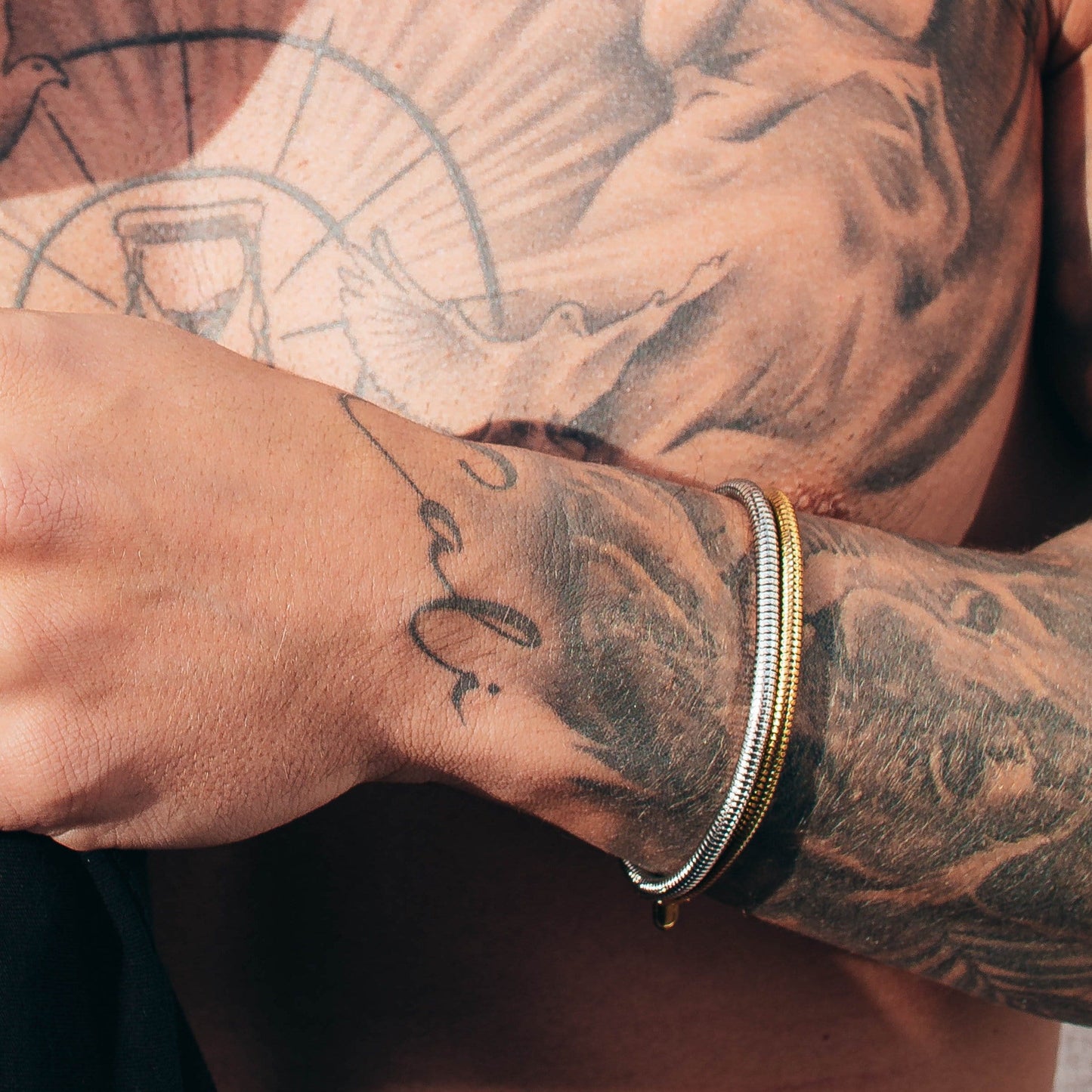 Slangenarmband (Goud) 4mm