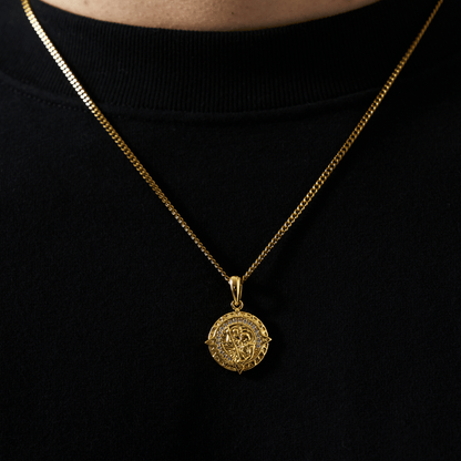 Iced St Christopher (Goud)