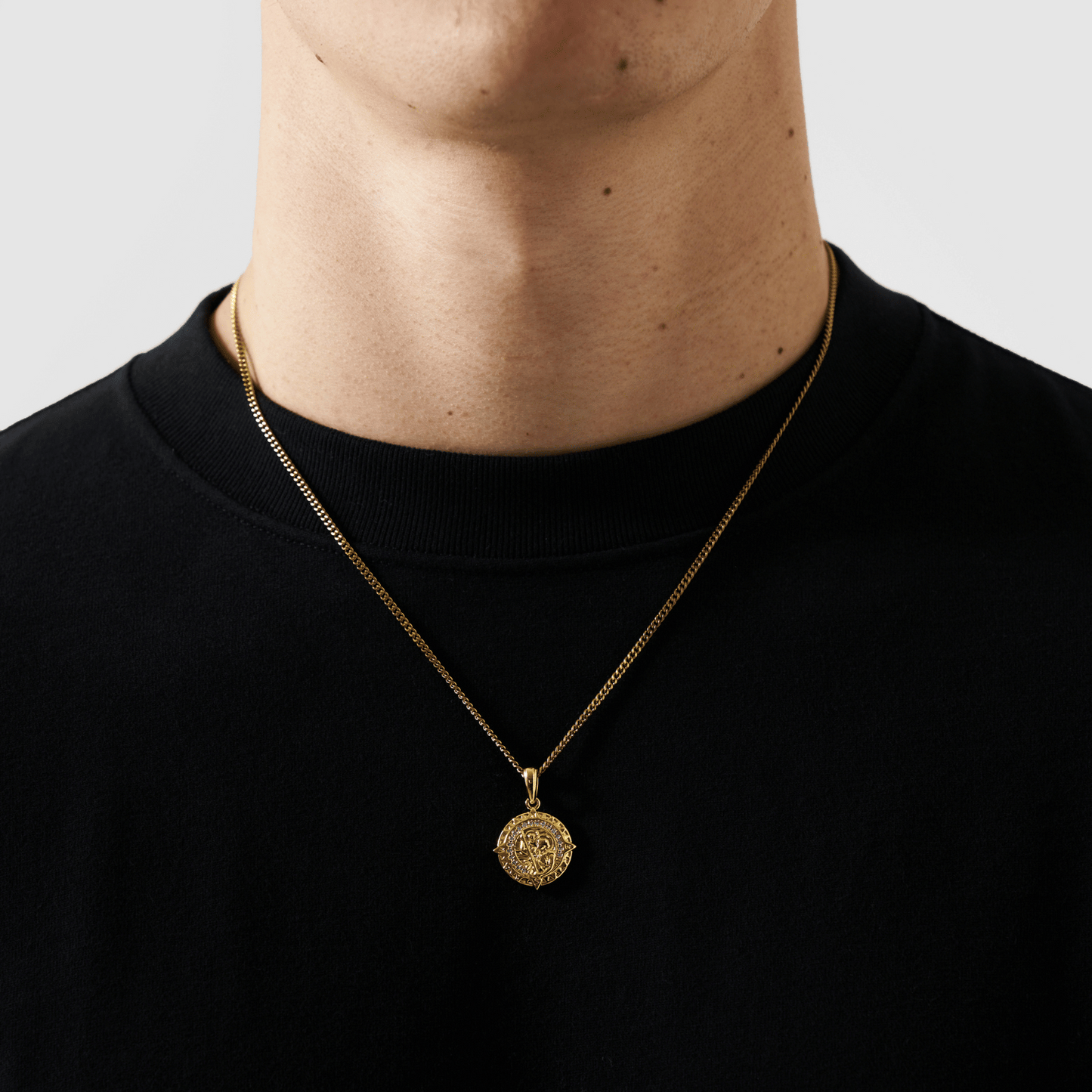 Iced St Christopher (Goud)