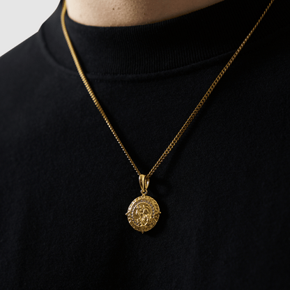 Iced St Christopher (Goud)