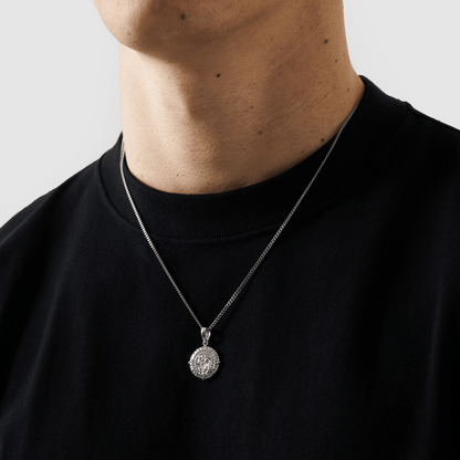 Iced St Christopher (Zilver)
