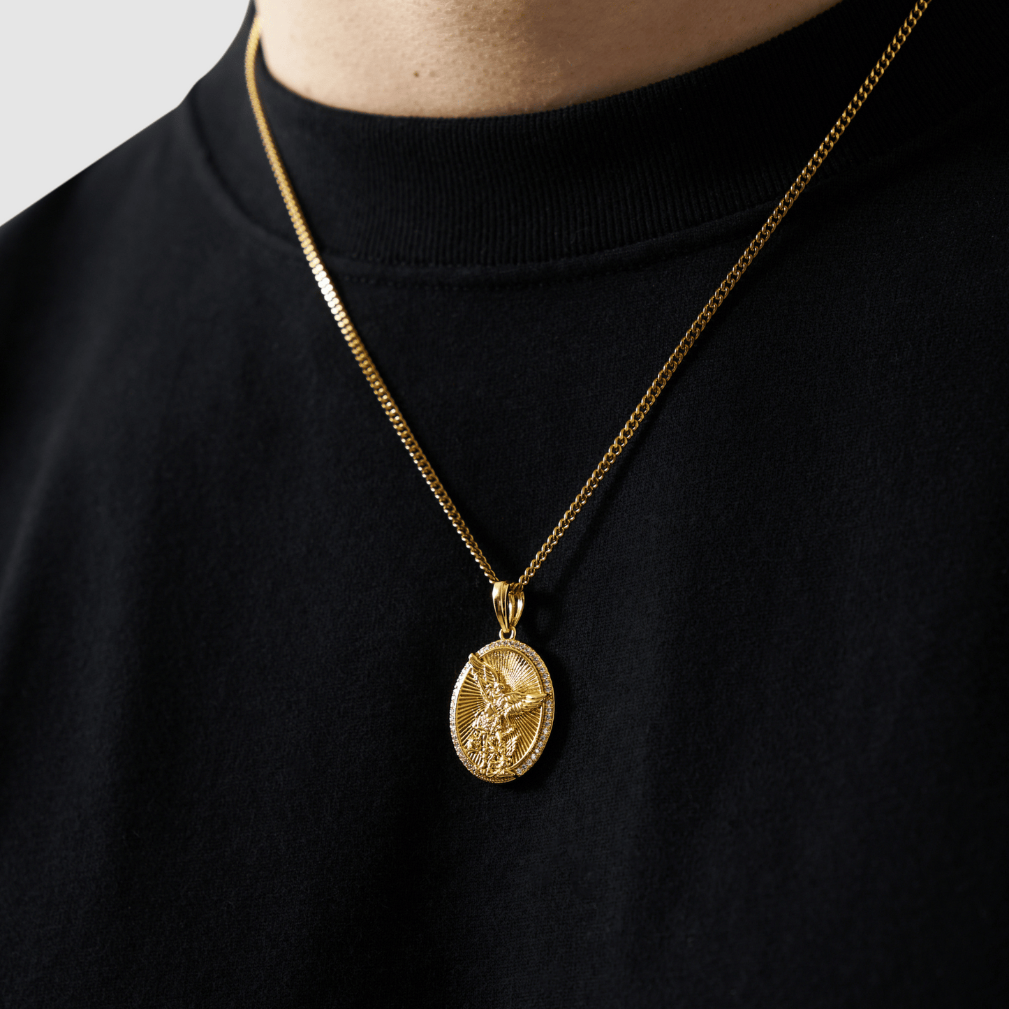 Iced St Michael (Goud)