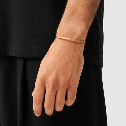 Micro Plissé Armband (Goud)