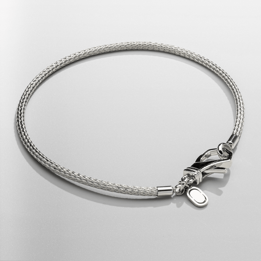 Micro Plissé Armband (Zilver)