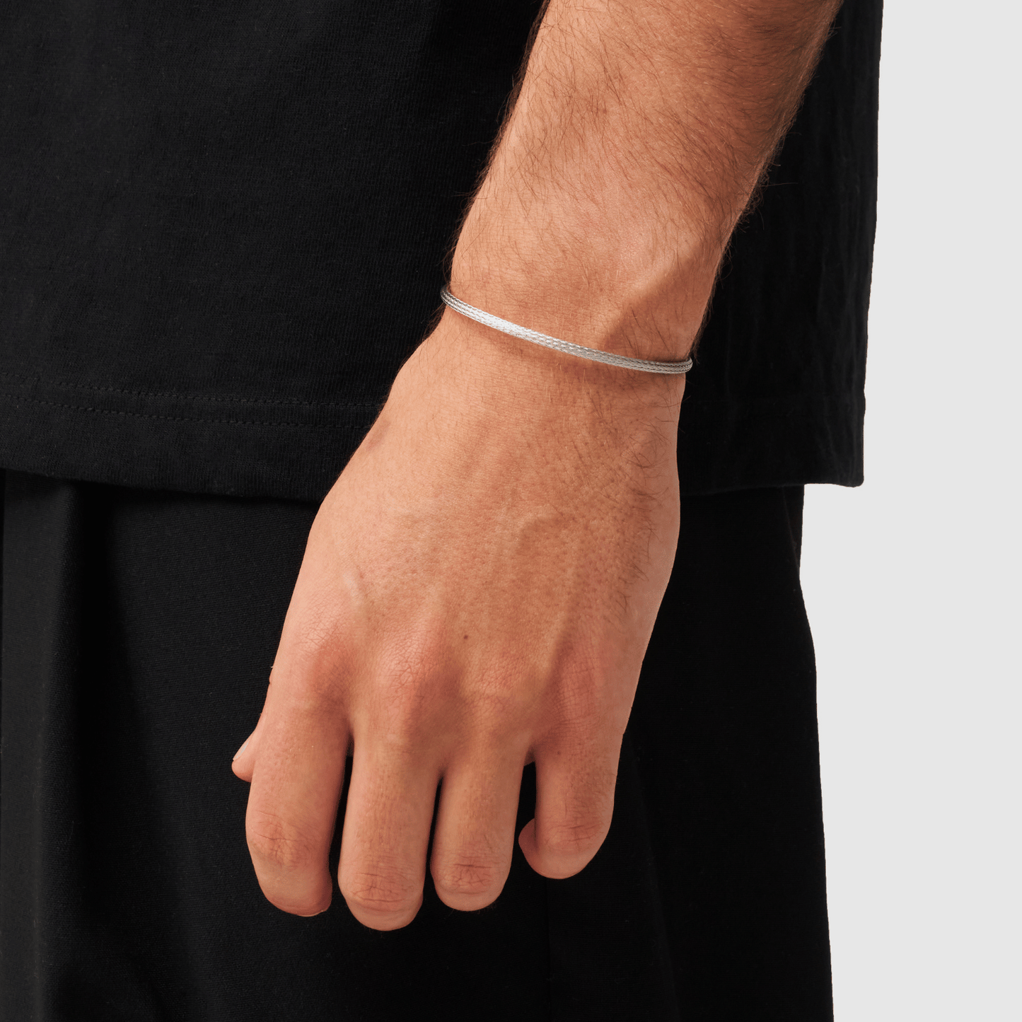 Micro Plissé Armband (Zilver)