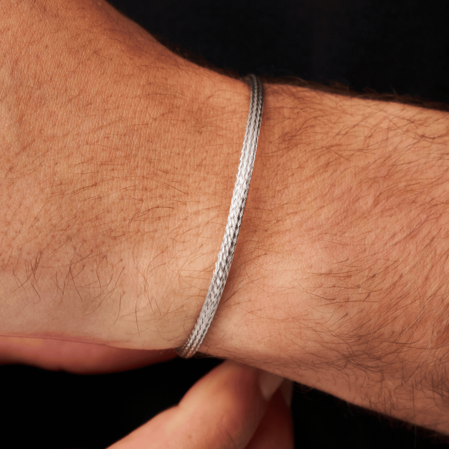 Micro Plissé Armband (Zilver)