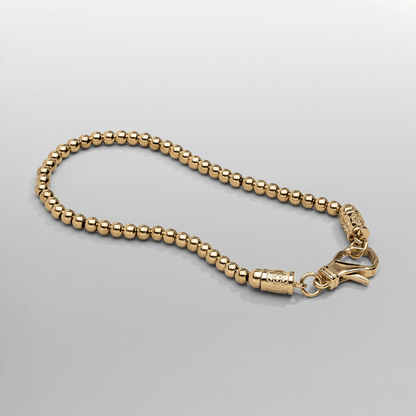 Mini Chrome Bal Armband (Goud)