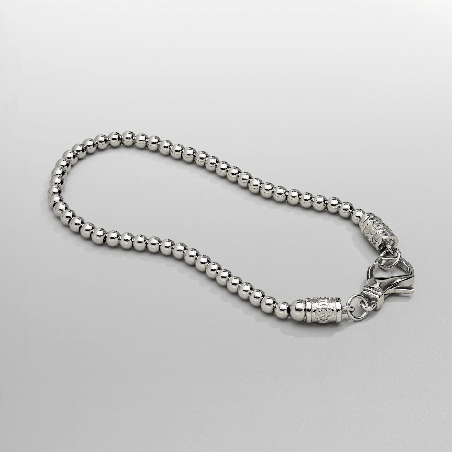 Mini Chrome Bal Armband (Zilver)
