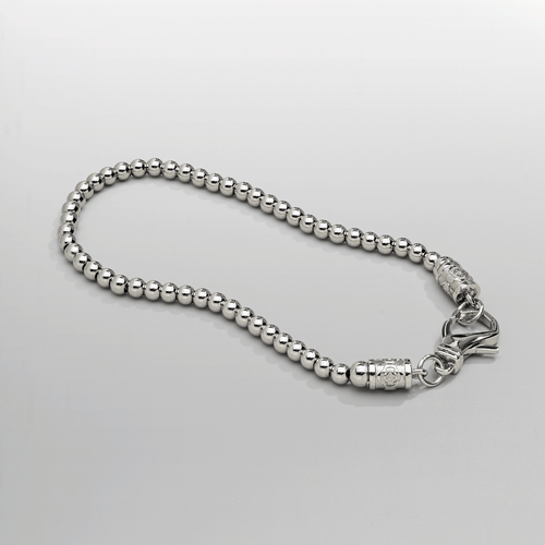 Mini Chrome Bal Armband (Zilver)