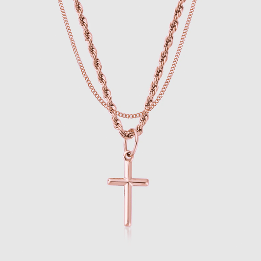 Cross & Connell Set (Roze Goud)