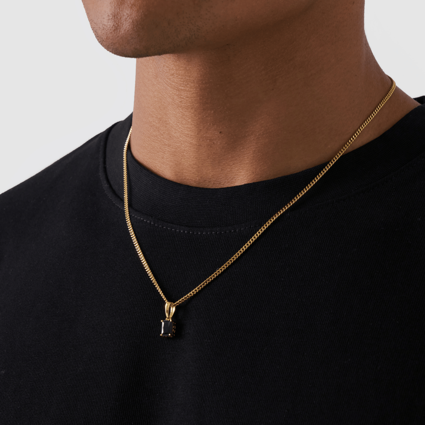 Onyx Steen Hanger (Goud)