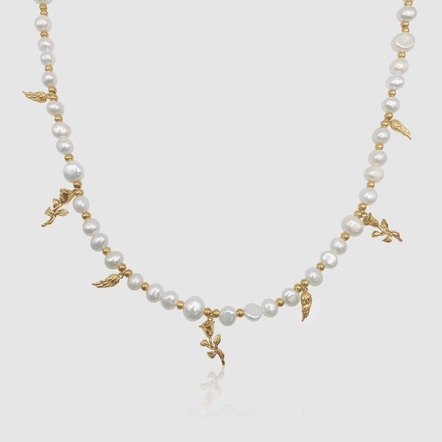 Hanger Echte Parel Ketting (Goud)