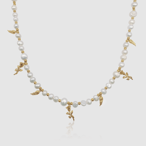 Hanger Echte Parel Ketting (Goud)