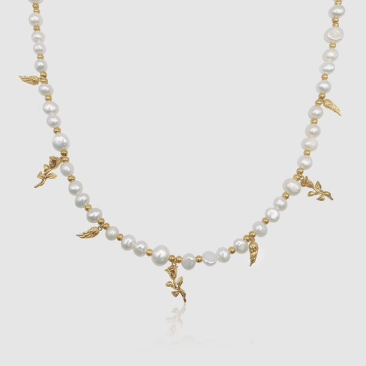 Hanger Echte Parel Ketting (Goud)