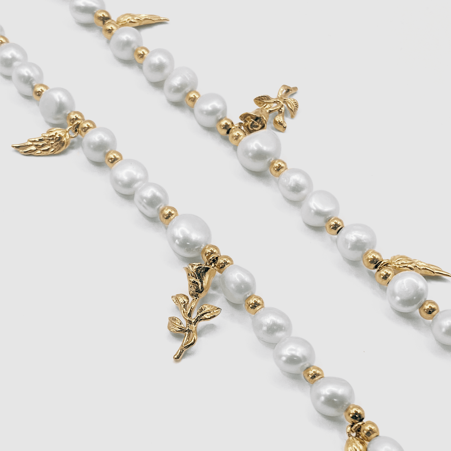 Hanger Echte Parel Ketting (Goud)