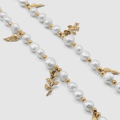 Hanger Echte Parel Ketting (Goud)