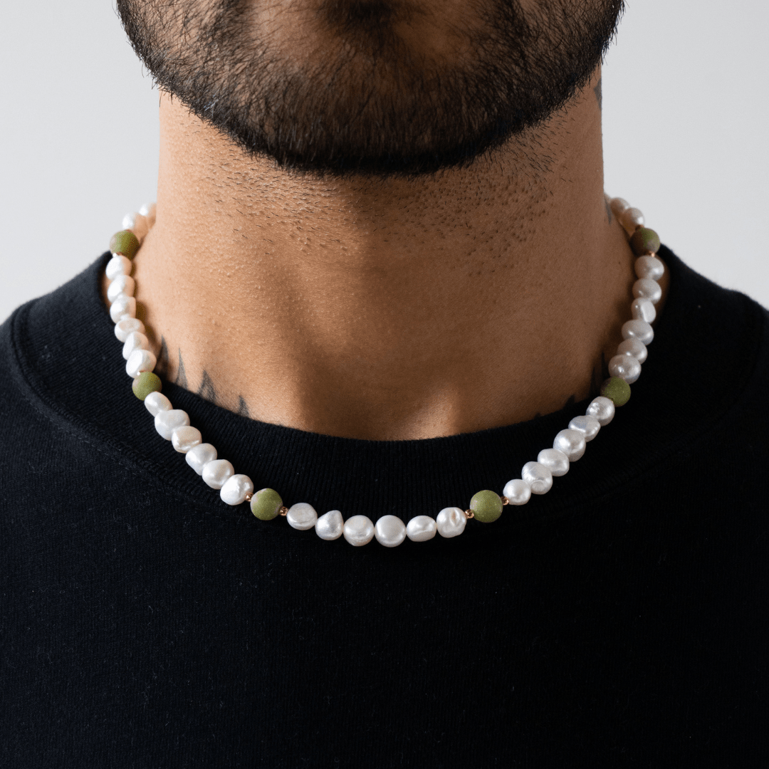 Bosgroen - Echte Parelketting