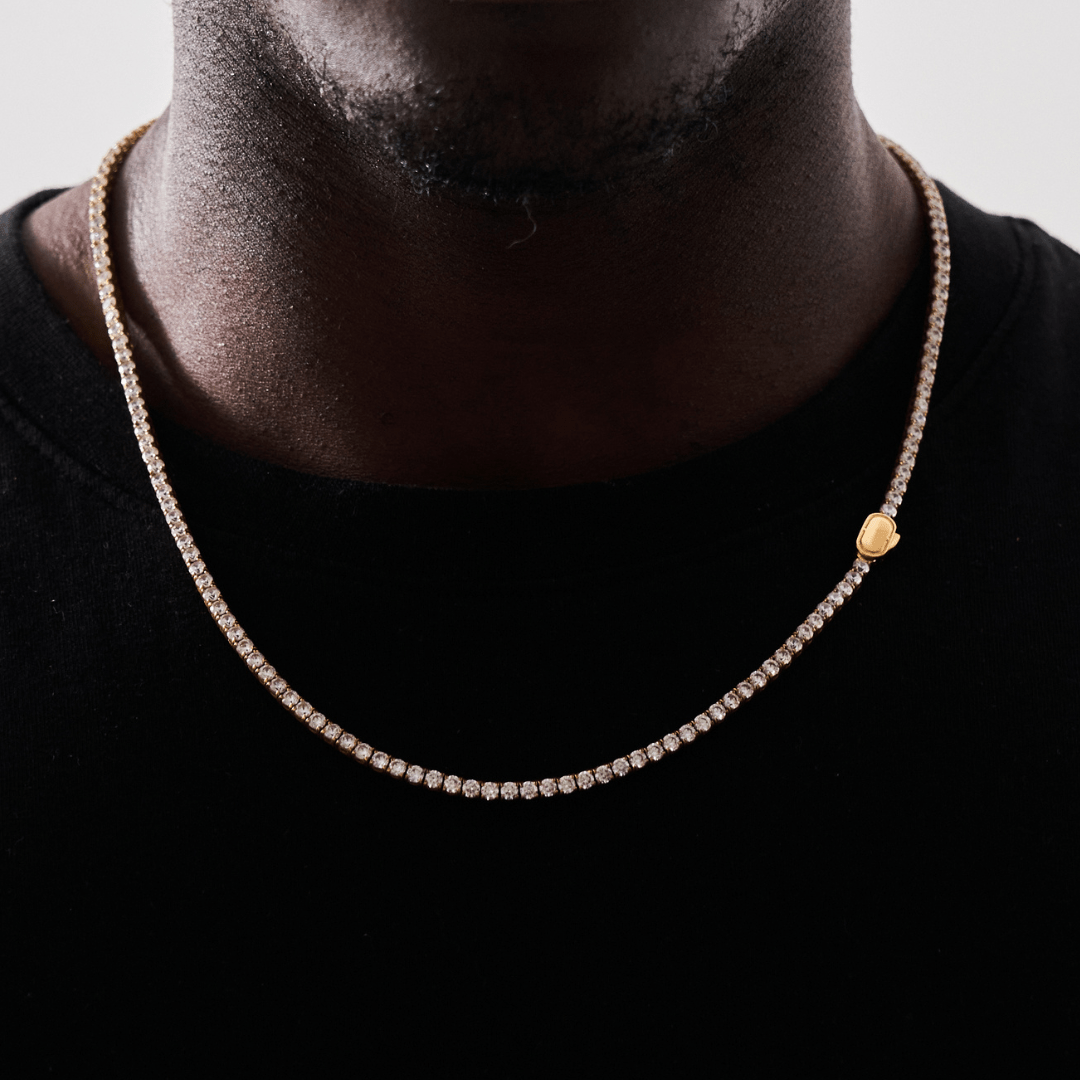 Tennis Ketting (Goud) 3mm