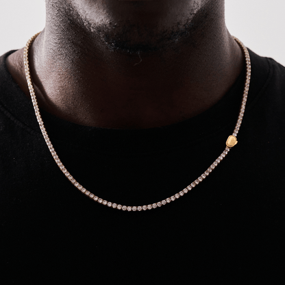 Tennis Ketting (Goud) 3mm