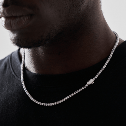 Tennis Ketting (Zilver) 3mm