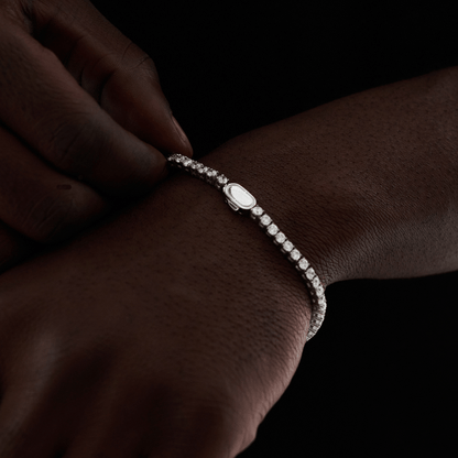 Tennisarmband (Zilver) 3mm