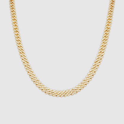 Prong Link Iced Cuban (Goud) 6mm