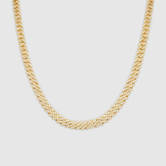 Prong Link Iced Cuban (Goud) 6mm