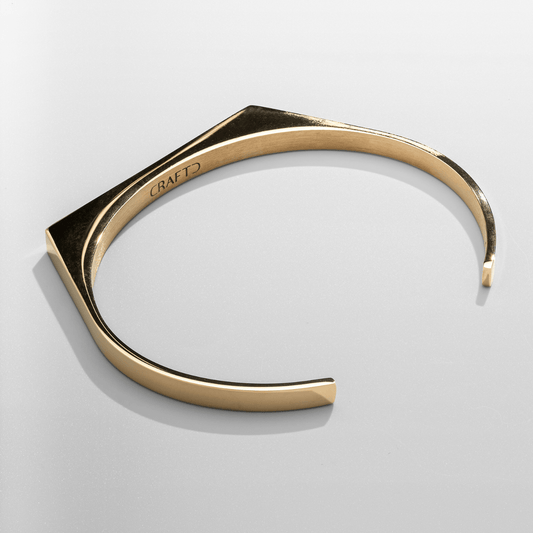 Rechthoekige Bangle 5mm (Goud)