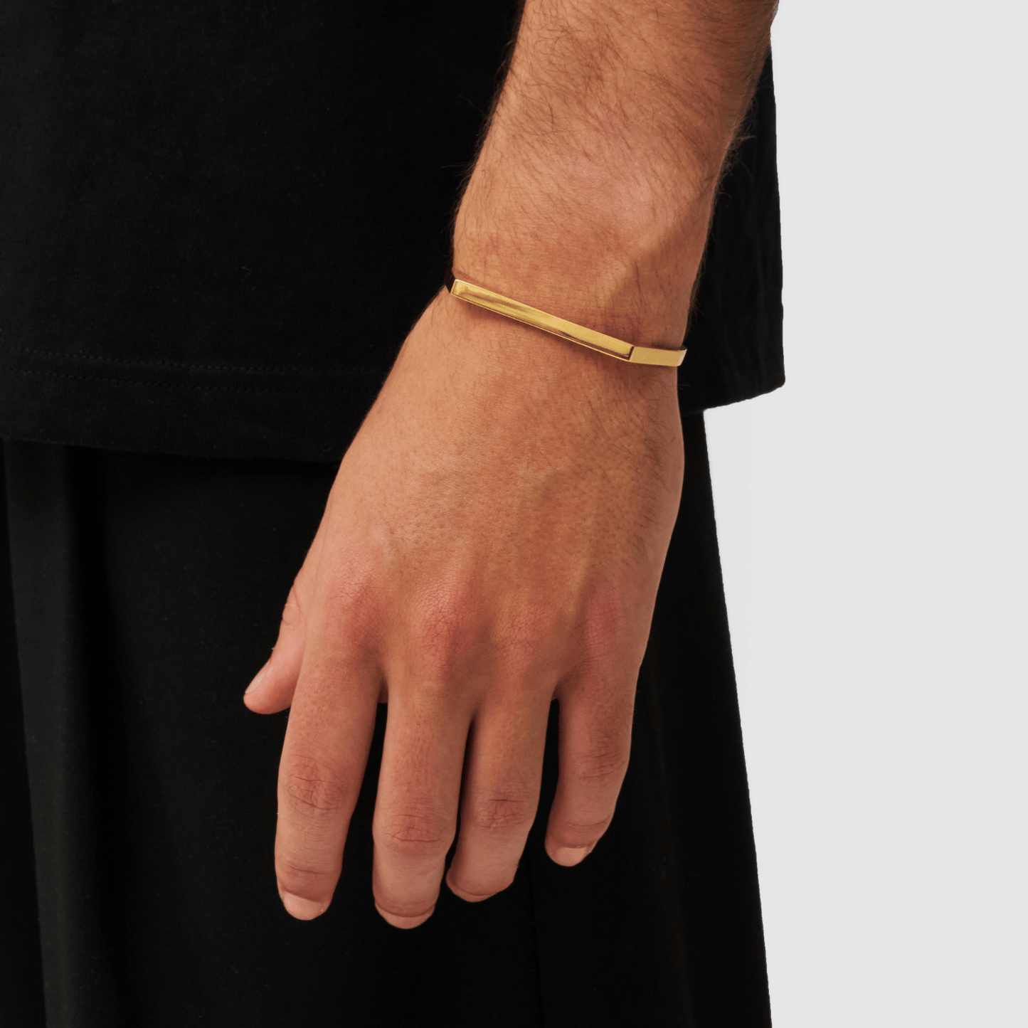 Rechthoekige Bangle 5mm (Goud)