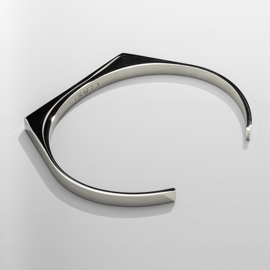 Rechthoekige Bangle 5mm (Zilver)