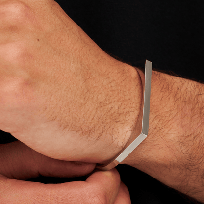 Rechthoekige Bangle 5mm (Zilver)