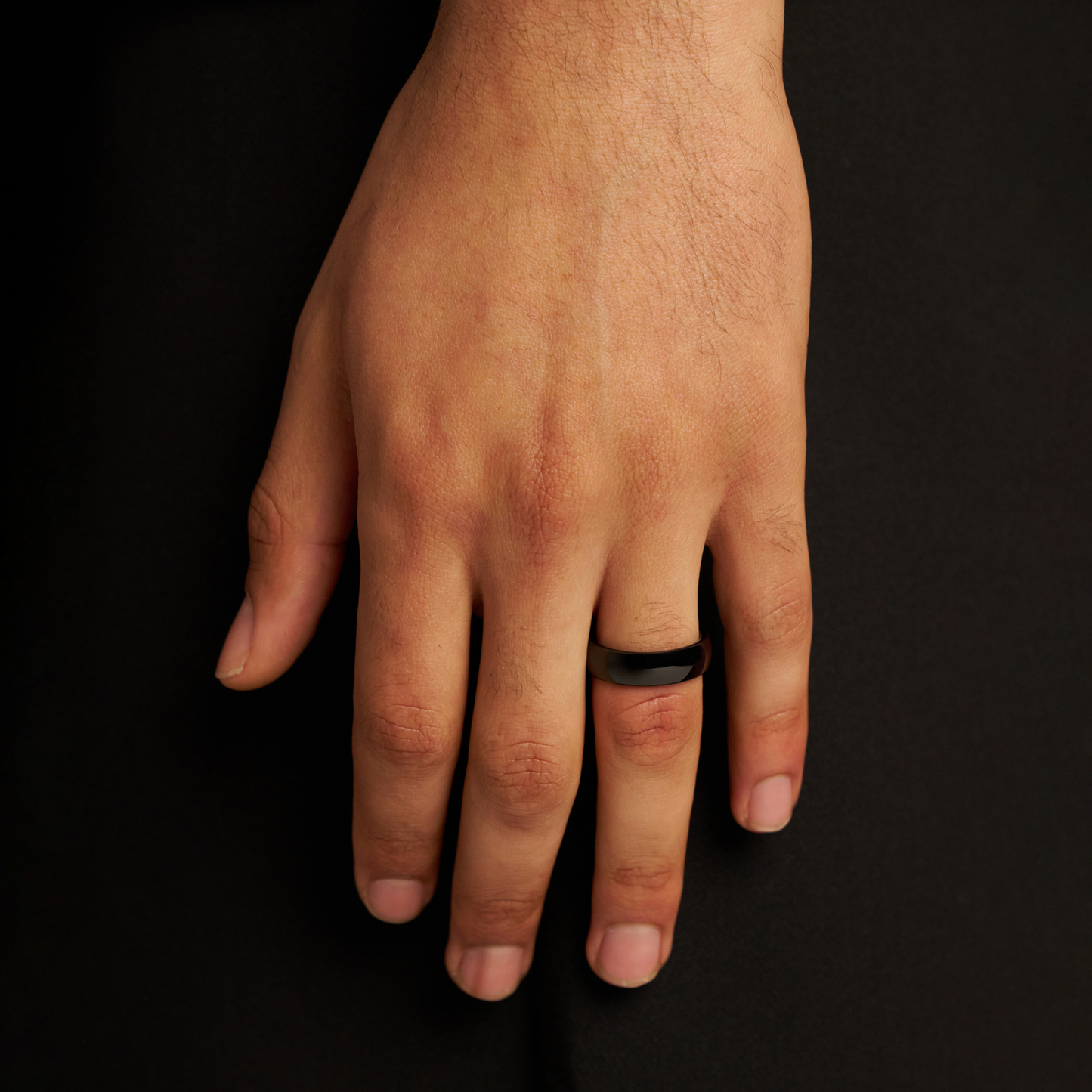Ronde Ring (Zwart) 7mm | Tungsten
