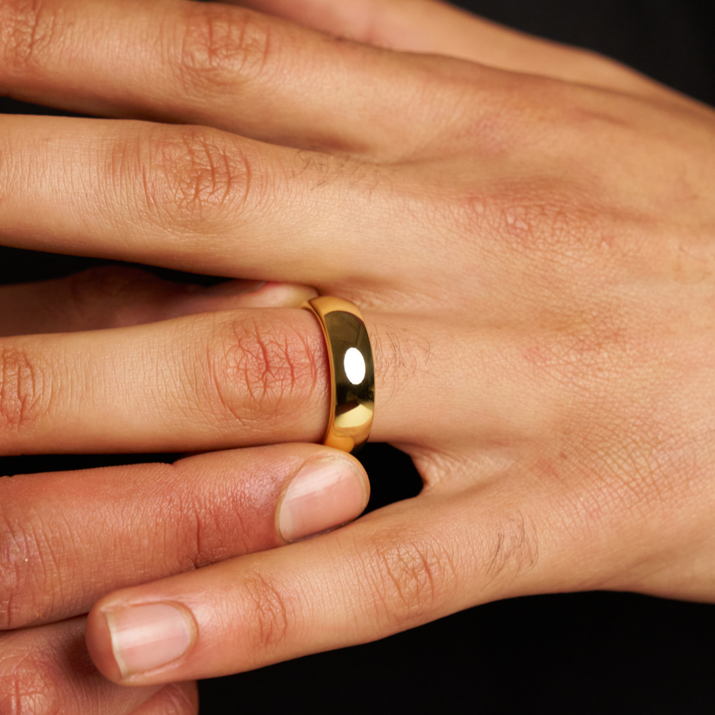 Ronde Ring (Goud) 7mm | 18ct Gouden Tungsten