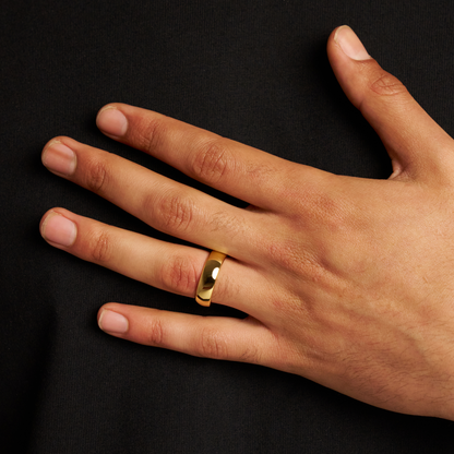 Ronde Ring (Goud) 7mm | 18ct Gouden Tungsten