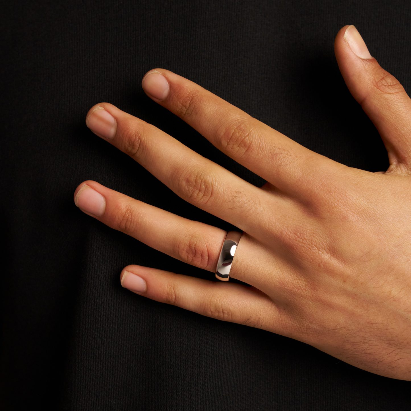 Ronde Ring (Zilver) 7mm | Tungsten
