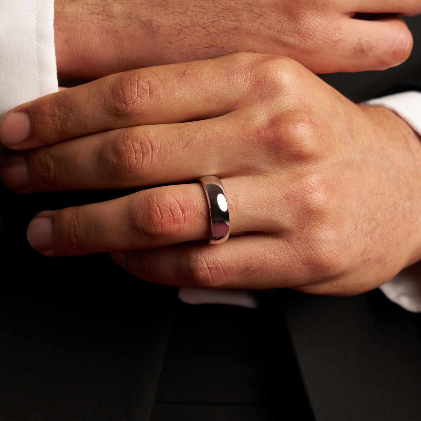 Ronde Ring (Zilver) 7mm | Tungsten