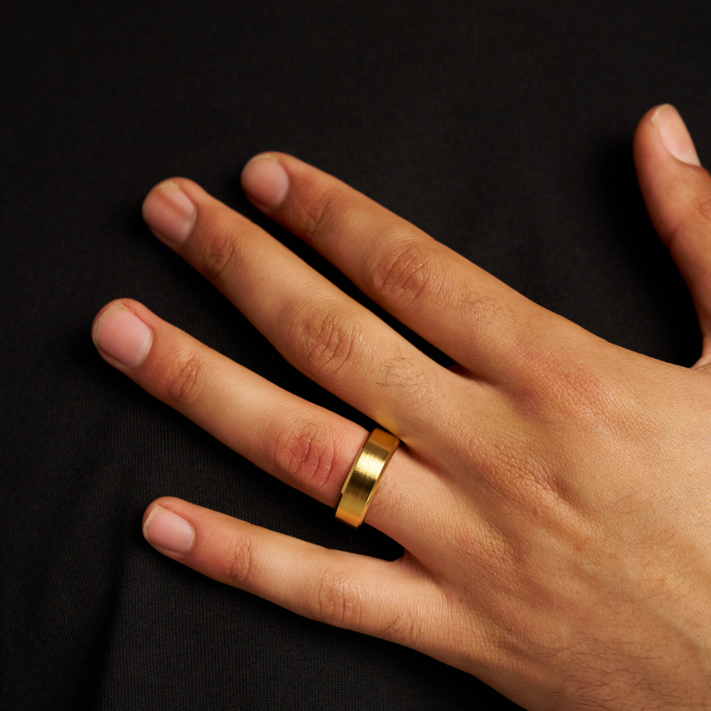 Afgeronde Ring (Goud) 8mm | 18ct Goud Tungsten