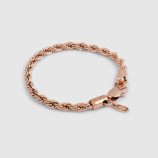 Touwarmband (Roségoud) 5mm
