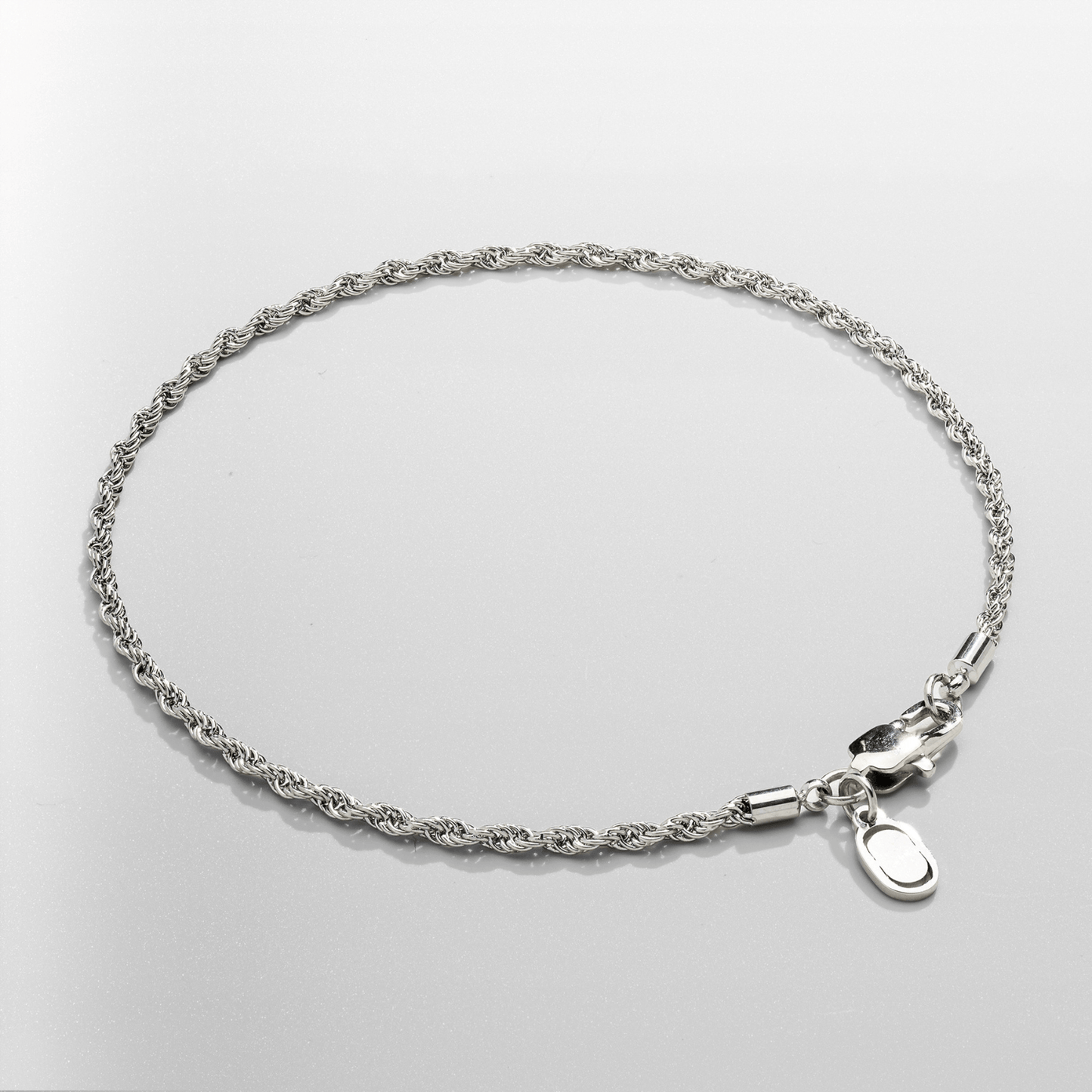 Touwarmband (Zilver) 2mm