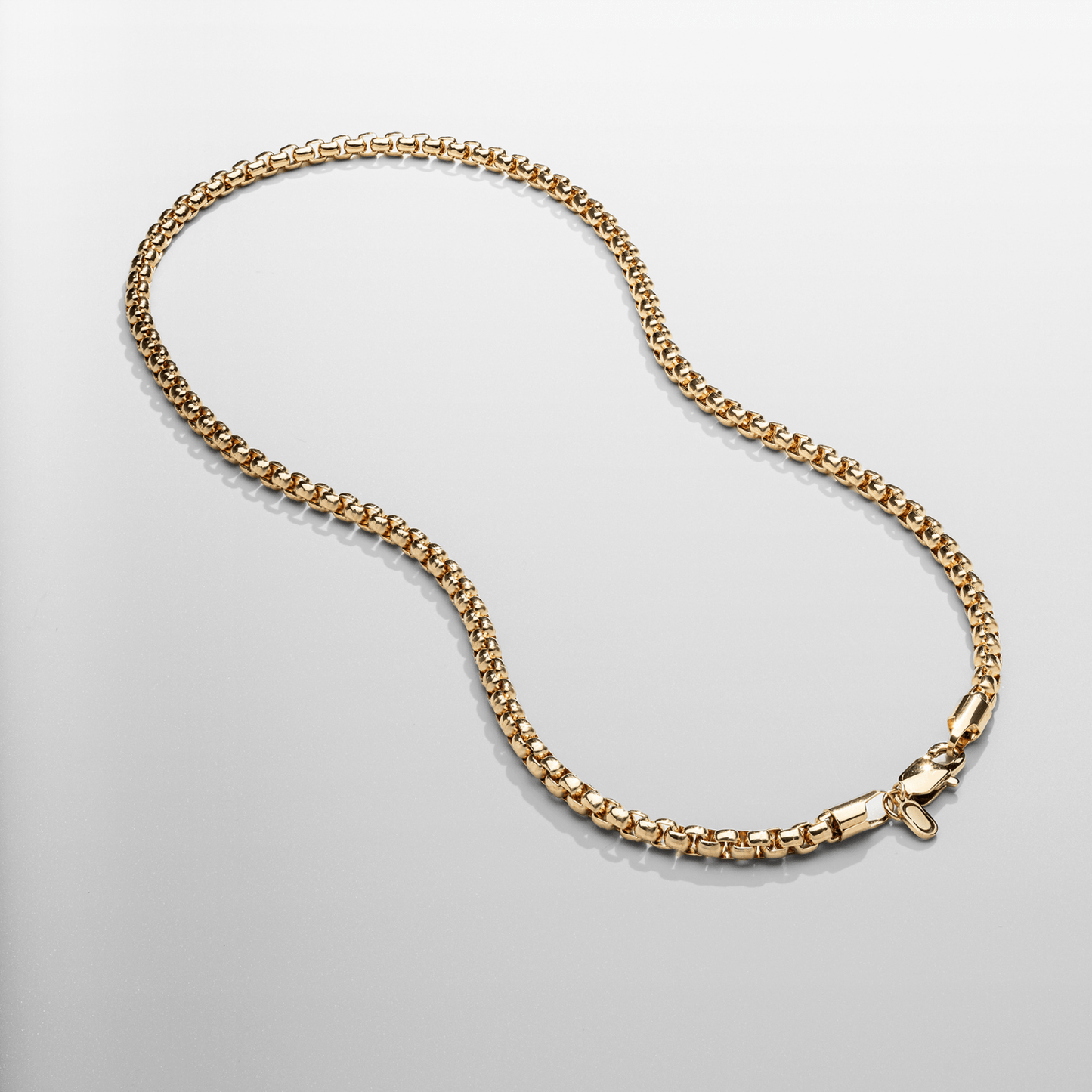 Ronde Boxketting (Goud) 5mm