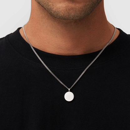 Ronde Totem Hanger (Zilver)