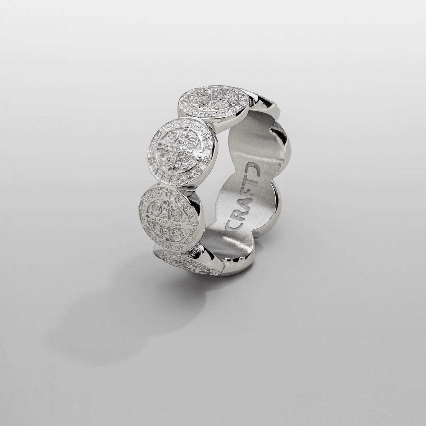 Saint Benedict Band Ring (Zilver)