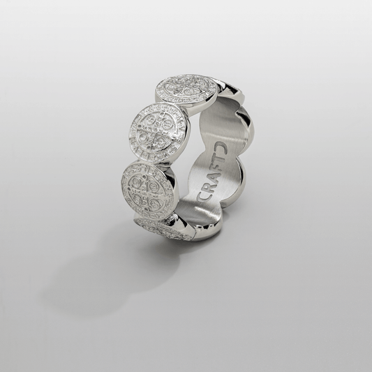 Saint Benedict Band Ring (Zilver)