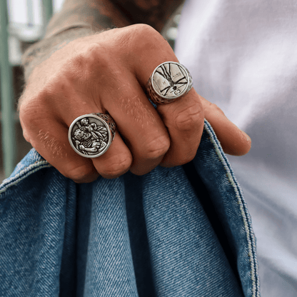 St. Christopher Ring (Zilver)