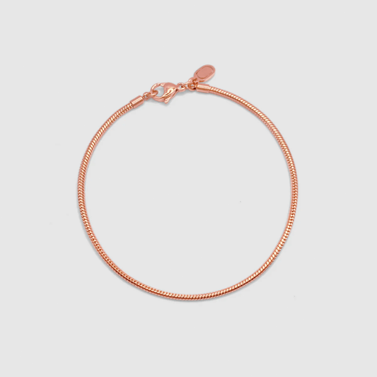 Slangenarmband (Roze Goud) 2mm