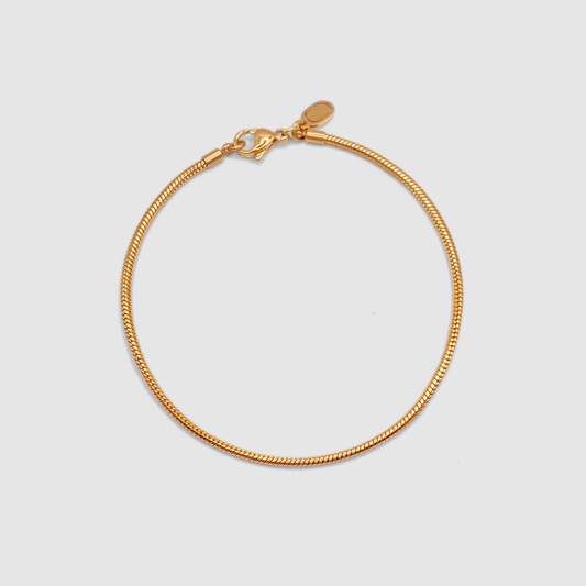 Slangenarmband (Goud) 2mm